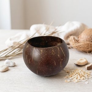 Gobelets en coquille de noix de coco personnalisés pour boissons et glaces, grande qualité, tasse à boisson en noix de coco naturelle - Product Image 2