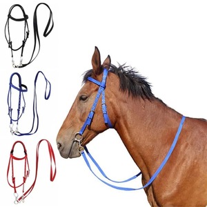 Cabestros para caballo engrosados con correa ajustable, tres colores, arnés para caballo, estirador de cuello de caballo de alta resistencia - Product Image 2