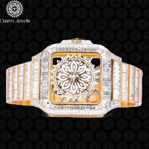 Charm Jewells – montre de luxe en acier inoxydable pour femmes, cadran rond à Quartz analogique de 36mm, fermoir pliable lumineux à la mode - Product Image 1