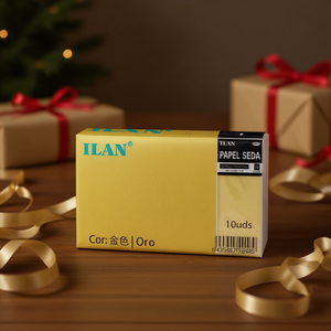 Carta velina Ilan 50x66 cm oro 10 pezzi - Product Image 3