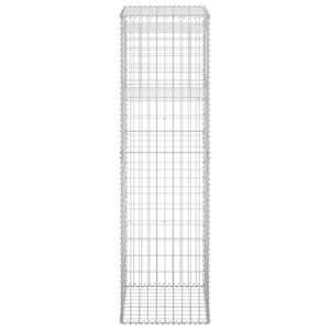 2 Postes de Hierro para Cestas de Gaviones de 19.7"x19.7"x70.9" - Elegantes Adornos de Jardín - Product Image 5