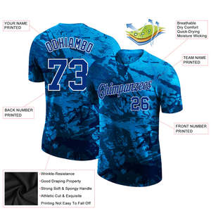 Dye Sublimation Shirts Premium Quality Polyester Lightweight Breathable Moisture-Wicking Four-Way Stretch Custom Logo - Product Image 2