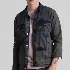 Veste en jean imperméable pour homme, respirante, coupe-vent, style décontracté, couleur unie, toutes tailles, veste en jean pour homme - Product Image 1