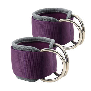 Sangle de cheville pour extension des jambes, accessoire professionnel pour machine à câble, protection respirante, rembourrée et réglable, avec fermeture auto-agrippante - Product Image 6