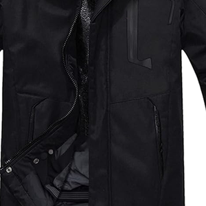 Chaqueta de esquí impermeable para hombre, de softshell, cortavientos, transpirable, con cremallera, negra, para snowboard y senderismo. - Product Image 6
