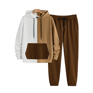 Survêtements de jogging décontractés en molleton de coton, design OEM personnalisé, haute qualité, 2-en-1, à capuche, séchage rapide et respirant - Product Image 1