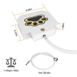 Fontaine à eau interactive pour chien d'extérieur avec pédale à patte et pulvérisateur activé par la marche - Product Image 6