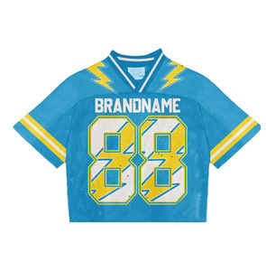 Maillot de football en mesh en gros, maillot de football américain en gros, maillot de football respirant en mesh, maillot de sport respirant 100% polyester - Product Image 2