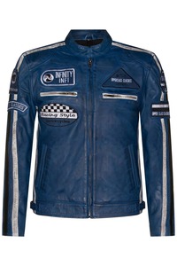 Blouson de motard en cuir premium pour homme, en cuir de vachette véritable, vêtement d'extérieur pour moto, service d'échantillons OEM ODM disponible, usine - Product Image 5