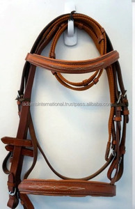 Fabricant et grossiste de bridons de spectacle pour chevaux en cuir de première qualité avec bandeau fantaisie - Product Image 3