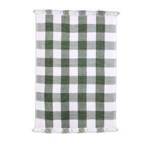Serviettes de cuisine 100% coton OEM, rayées, teintes en fil, pour Noël, à prix abordable - Product Image 3