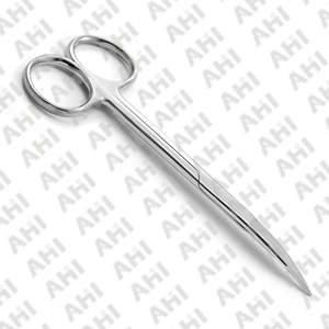 กรรไกรเย็บแผลสำหรับทันตกรรมระดับมืออาชีพ คุณภาพพรีเมียม ได้รับการรับรองมาตรฐาน CE ผลิตจากสแตนเลสสตีล ใช้งานด้วยมือ ระดับ Class I ISO13485 ยี่ห้อ AHI - Product Image 2