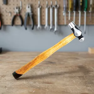 Marteau croisé de haute qualité avec manche en bois différentes tailles boule Pein acier métal prix raisonnable en inde - Product Image 3