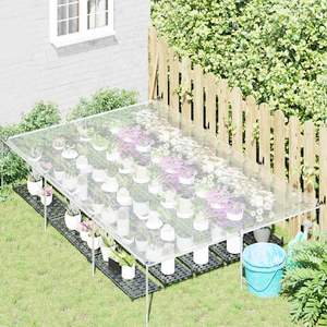 Bâche transparente avec œillets 6,6x9,8' en polyéthylène durable - Product Image 3