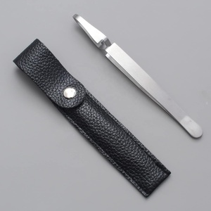 แหนบด้ามจับไขว้สแตนเลสกันสนิมสำหรับสุนัขและแมวกรูมมิ่งพร้อมเคส - Product Image 5