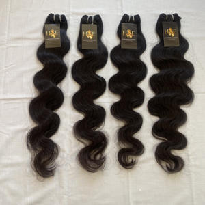 Extension de cheveux humains 100% vierges, cheveux humains indiens, body wave, couleur naturelle - Product Image 1