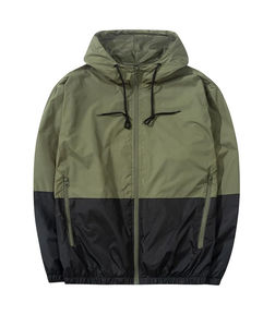 Chaqueta cortavientos impermeable ligera para hombre, con cierre de cremallera y bolsillos para protección en todo tipo de clima. - Product Image 1