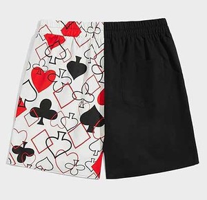 Shorts de bain pour hommes grande taille à imprimé géométrique Modern Movements, avec cordon de serrage, respirants, séchage rapide, écologiques, extensibles dans 4 directions - Product Image 2