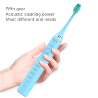 Brosse à dents électrique sonique IPX7, étanche, à poils souples, blanchiment des dents, charge sans fil portable, pour adulte