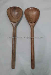 2025 New Style Eco-Friendly Wooden Salad Serving Set Long Handle Party Serving <b>Spoon</b> and <b>Baby</b> <b>Spoon</b> Made From Bamboo - Product Image 5