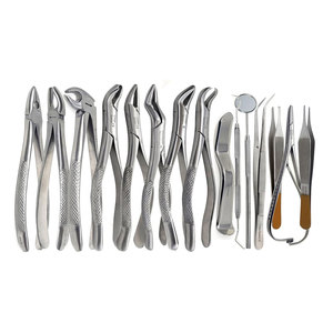 Juego de Instrumentos Quirúrgicos para Extracción Dental, Elevadores y Pinzas, de Acero Inoxidable Profesional, Certificación CE - Product Image 2