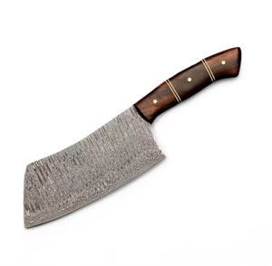 Couteau à découper la viande LEGACY BLADES en acier Damas haut de gamme, manche en bois fait main, professionnel, moderne, ambidextre - Product Image 1