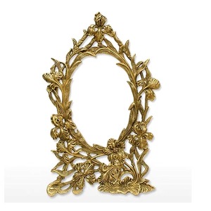 Miroir mural en métal en forme de feuille de Ginkgo de qualité assurée, décoration bohème encadrée - Product Image 3