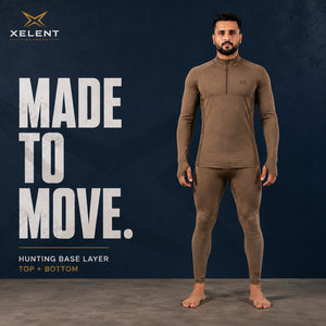Ensemble de sous-vêtements thermiques pour homme en laine mérinos 120 GSM avec fermeture éclair 1/4, personnalisable avec étiquette privée, pour la chasse - Product Image 5