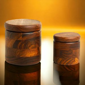 Natural Wooden Storage Container Handmade Wood <b>Box</b> for Kitchen Storage Spices Dry Fruits and Home Use Affordable Price - Product Image 3