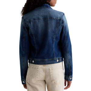 แจ็คเก็ตยีนส์ทรงเข้ารูปสำหรับผู้หญิง ผ้าเดนิมฟอก ทรงปกติ ผสมสแปนเด็กซ์/คอตตอน ดีไซน์หรูหรา น้ำหนัก 180 กรัม เหมาะสำหรับฤดูใบไม้ร่วง ฤดูหนาว ฤดูร้อน ขายส่ง รับผลิตแบบ OEM ODM - Product Image 3