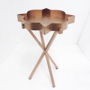 Table d'appoint géométrique de luxe italienne moderne pour canapé, salon, autres décorations d'intérieur, table d'appoint en métal pour usage domestique - Product Image 1