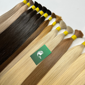 Venta al por mayor 100% Natural Virgen colores cabello humano de alta calidad a granel extensiones de cabello humano - Product Image 3