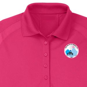 Polo personnalisé Jack and Jill pour femme, en coton doux, manches courtes, logo brodé, haut décontracté à col pour femme, vêtements en gros - Product Image 3