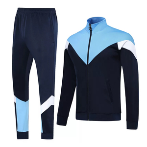 Ensemble de survêtement 2-en-1 Ville pour homme, color block, manches longues, fermeture à cordon, ourlet fendu, boucle pour serviette, tenue décontractée d'hiver, 100 % coton - Product Image 5