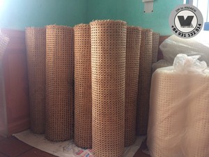 สินค้าขายดี ตาข่ายหวายธรรมชาติรูปหกเหลี่ยม ม้วนตาข่ายหวายถักแบบประหยัดพลังงาน สำหรับประตูตู้ ฉากกั้นห้อง งานฝีมือตกแต่งบ้าน ม้วนละ 15 เมตร - Product Image 4