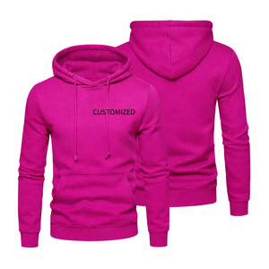 Fashion Custom <b>men</b> pink knitted hoodie breathable Logo Hoodie <b>Pullover</b> hoodie Unisex Fleece Apparel streetwear OEM custom print - Product Image 1