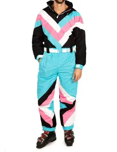 Brand Custom Adult Unisex Ski Suit High Quality Waterproof Ski Suit One Piece