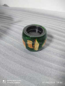 Quemador de Incienso Bakhoor de Resina Epoxi y Madera Artesanal India Exclusivo, Mubkhar Decorativo Elegante para Hogares de Lujo, Celebraciones de Ramadán y Eid - Product Image 4