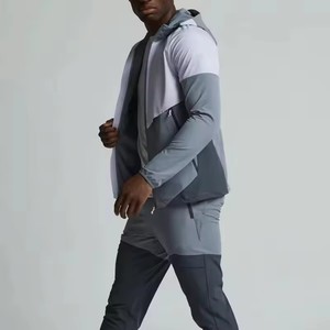 Conjuntos Deportivos de Invierno para Hombre, Chaqueta Cortavientos y Pantalones, Cierre Elástico, Secado Rápido, Colores Personalizables - Product Image 3