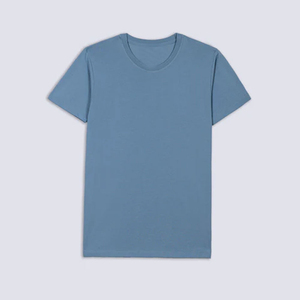 เสื้อยืดผู้ชายผ้าฝ้ายเรียบสีพื้นลำลองแขนสั้นสไตล์สตรีทแวร์ฤดูร้อนเสื้อยืดพื้นฐานใส่สบายผ้าฝ้ายนุ่ม - Product Image 1