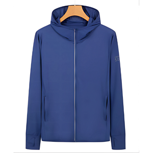 เสื้อแจ็คเก็ตไนลอนแบบซิปหน้าสำหรับฤดูหนาว ยูนิเซ็กซ์ บางเฉียบ ระบายอากาศได้ดี น้ำหนักเบา ป้องกันรังสียูวี ทอแบบถัก ทนลม กันแดด - Product Image 3