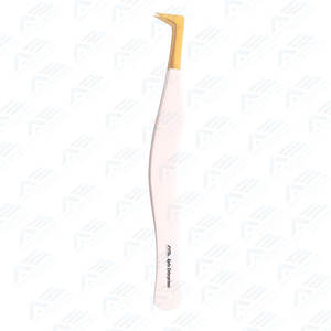 Pince à cils de haute qualité avec pointes fines étroites Pince à cils de volume russe de précision pour l'application de cils d'experts - Product Image 4