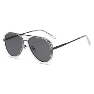 6425 New Fashion Luxury Classic Metal Square Frame Unisex <b>Sunglasses</b> with UV400 Protection Full Rim Designer Vintage Pilot 2025 - Product Image 3