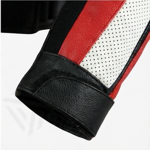 Chaqueta Varsity de Cuero para Hombre, Elegante y de Alta Calidad, Chaqueta de Motociclista de Invierno Personalizada con Diseño sin Cuello y Patrón de Letras - Product Image 6