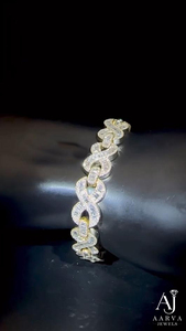 Collier ras du cou en argent sterling 925 plaqué or rose et rhodium, avec chaîne serpent à maillons infinis et moissanite, idéal pour un cadeau ou une soirée - Product Image 4