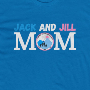 T-shirt en denim bleu Jack and Jill Legacy Maker Mom pour femme, motif graphique, coton doux, manches courtes, décontracté, fierté familiale - Product Image 3