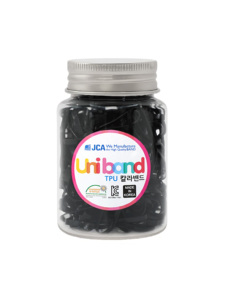 [Hecho en Corea] Bandas Elásticas para el Cabello de TPU Negro de Alta Elasticidad, Bandas de Goma No Tóxicas en Botella (Certificación KC y OEKO-TEX / OEM y ODM Disponibles) - Product Image 2