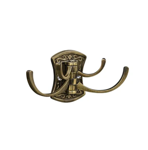 Gancho de Latón Decorativo Personalizado, Nuevo Gancho de Latón Artesanal, Decoración de Pared de Estilo Antiguo, Gancho Dorado - Product Image 2