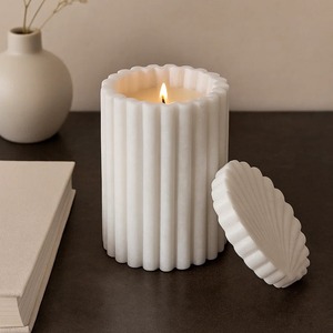 Portavelas de Mármol Natural de Alta Calidad, Diseño Moderno de Lujo, Venta al Por Mayor, Ecológico, Hecho a Mano, Resistente al Calor, Navidad - Product Image 1
