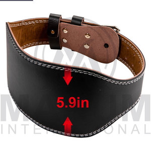 Customize Premium Weight Lifting Genuine Leather Belt Power Lifting Men & Women Gym Workout <b>Back</b> <b>Support</b> Belt - Product Image 3